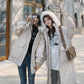 Winter Girlfriends Dress Big Fur Collar Cotton Coat Korean Style Loose Cotton Coat Women's Short Thick Coat