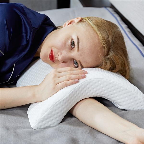 Double Memory Pillow Imitation Arm Pillow Boyfriend Arch Pillow Slow Rebound Pressure Pillow Anti Numbness Couple Sleep Pillow