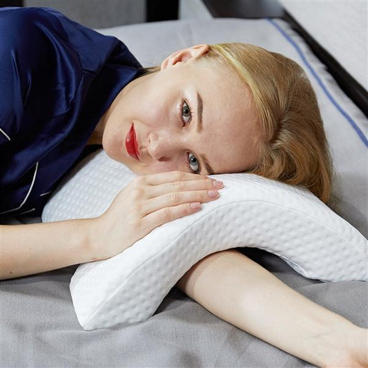 Double Memory Pillow Imitation Arm Pillow Boyfriend Arch Pillow Slow Rebound Pressure Pillow Anti Numbness Couple Sleep Pillow