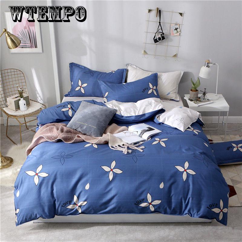 Bedding Set Nordic Comforter Bedspread Bed Sheet Set Duvet Cover Queen King Adult Bed Linens
