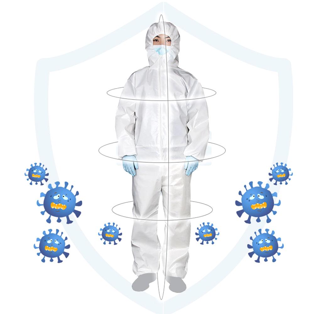 Full Body Protective  Isolation Clothing Laminated Non-woven Fabric Protection Suit