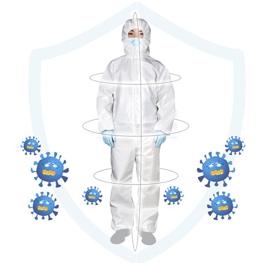 Full Body Protective  Isolation Clothing Laminated Non-woven Fabric Protection Suit
