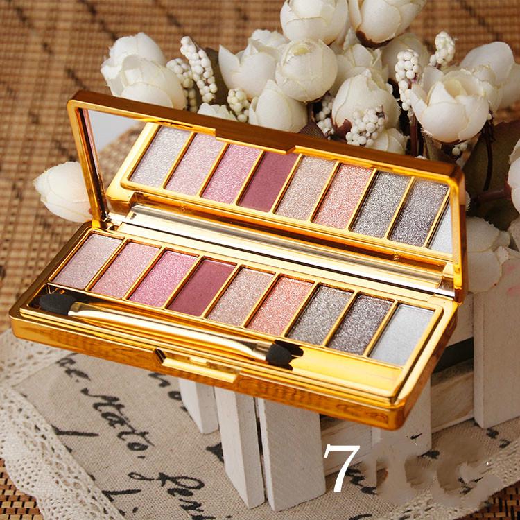 Eyeshadow Pencil Glitter Powder Waterproof Super 9 Grid Matte Pumpkin Earth Matte Eyeshadow  Palette