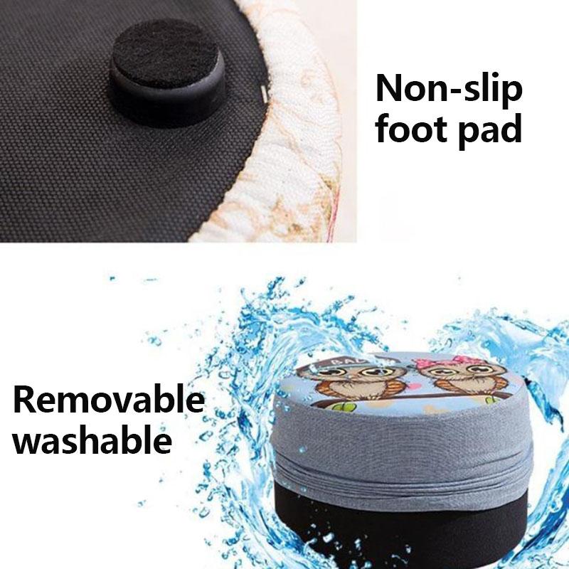 Household Solid Wood Chairs Children Stools Shoe-changing Seats Sofa Stools Short Round Wooden Bench