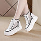 Spring and Autumn Fashion High-top Women's Shoes Korean Style All-match Sports Casual Shoes Student Tide Board Shoes