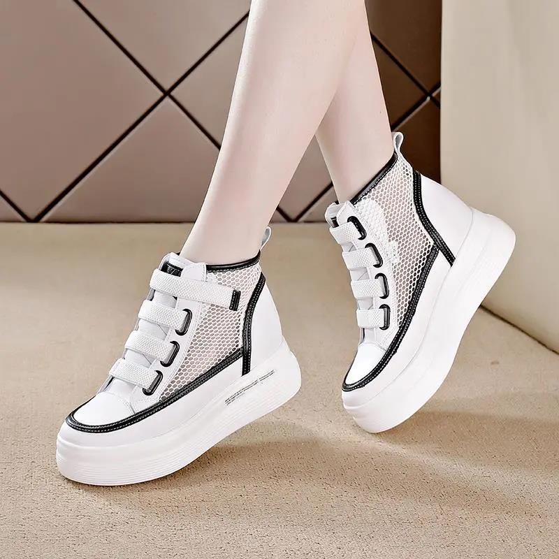 Spring and Autumn Fashion High-top Women's Shoes Korean Style All-match Sports Casual Shoes Student Tide Board Shoes
