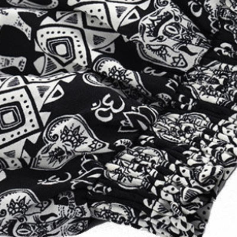 Seaside Vacation Beach Pants Ladies Summer Thin Harem Bloomers Anti-mosquito Pants Loose Cotton Silk Pajamas