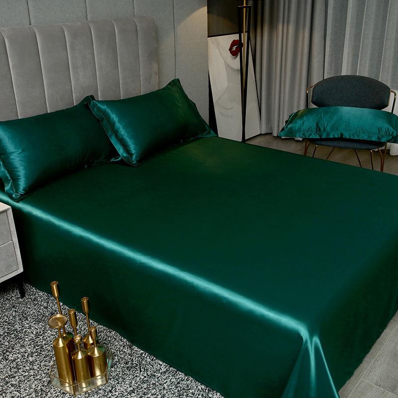 1.8m/2m Queen King Bed Sheet Summer Ice Silk Sheets Silk Slippery Household Ice Silk Sheets