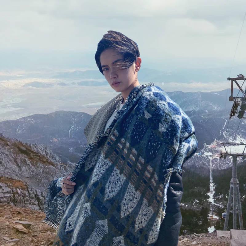 Cashmere Shawl Winter Fashion Thicken Scarf Warms Students'Necks and Thicker Shawls