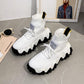 Plus Size 35-39 Summer Women Ins Mesh Sneakers Student High-top Non-slip Basketball Shoes Breathable Running Shoes