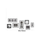 [Wall sticker] art frame wall stickers bedroom living room kitchen baby room decor wall decals poste