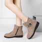 Snow Boots Women's Thick-soled Cotton Shoes Thick Velvet Frosted Short Boots Non-slip and Warm All-match