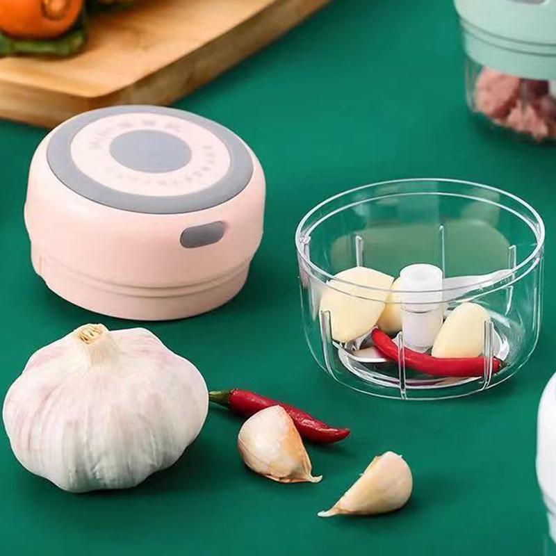 Multi-function Vegetable Grinder Wireless Press Machine Garlic Masher USB Charging Electric