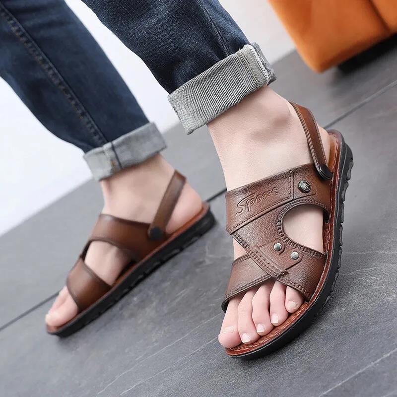 Summer Waterproof Non-slip Sandals Men's Soft Bottom Wear-resistant Sandals Breathable Sandals