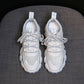 Sports Shoes Women Spring All-match Thick-soled Breathable Casual Shoes Mesh Sports Shoes Comfortable and Light