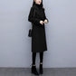 Thickening and Cotton Popular Brown Woolen Coat Women's Mid-length Korean Version Was Thin Autumn and Winter Coat