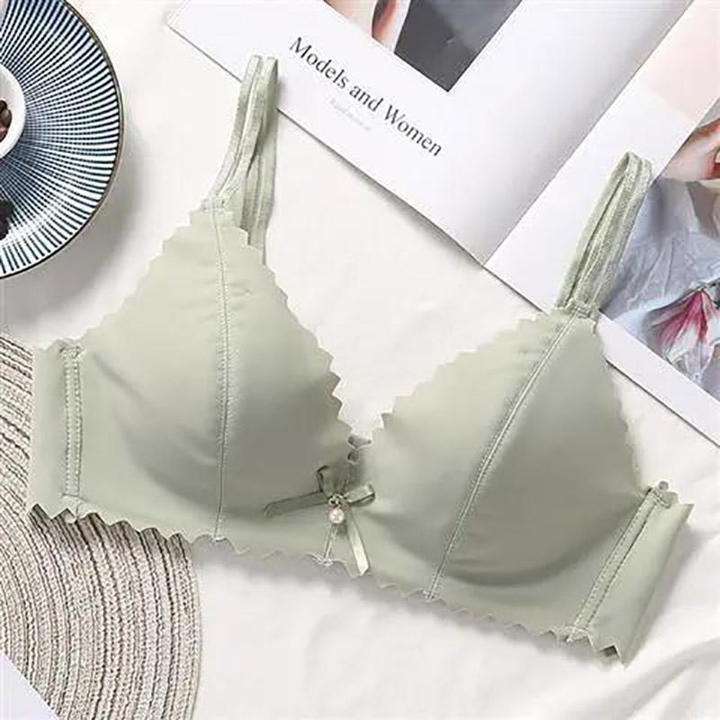 Thin Ice Silk Sexy Skin-Friendly Gathering No Steel Rings Receiving Secondary Breast Ladies Underwear Bra