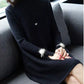 Autumn and Winter Long Thick A-line Knitted Dress Women Loose Pullover Sweater Dress Bottoming Wool Sweater