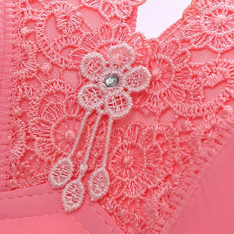 Large Size Underwear Breathable No Steel Rings Gathering Comfortable Bra Ladies Anti-sagging Soft Breathable Lightweight Bra