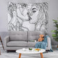 3D Decorative Tapestries Wall Hanging Tapestry DIY for Indoor Outdoor