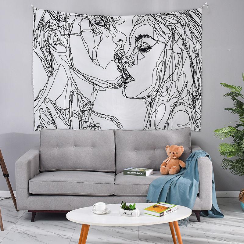 3D Decorative Tapestries Wall Hanging Tapestry DIY for Indoor Outdoor