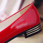 Shiny Leather Shoes Flat Shoes Women's Single Shoes Work Shoes Pointed Toe Low-heeled Comfortable Women's Leather Shoes Lightweight