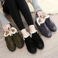 Autumn and Winter Cotton Shoes Women's Winter Warm Fleece Korean Version All-match One Pedal  Casual Shoes
