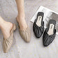Summer Women's Slippers Flat Bottom Non-slip Outer Wear Slippers Pointed Toe Thick Heel Women's Shoes