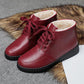 Cotton Shoes Women's Winter Plus Velvet Thickening Warm Middle-aged and Elderly Short Boots Anti-skid Anti-level Bottom Comfortable Cotton Shoes