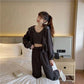 3PCS Women's Spring and Autumn Casual Suit Korean Loose Sports Suit Ladies Vest + Hooded Cardigan + Jogging Pants Fitness Three-piece Suit