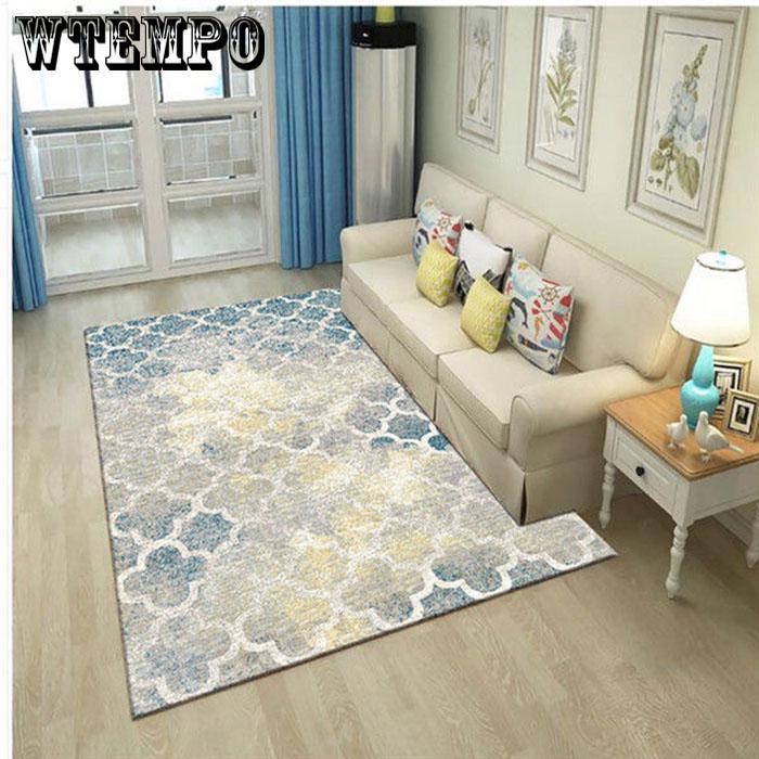 Nordic Style Carpet Geometric Rug Living Room Bedroom Bathroom Computer Chair Floor Mats