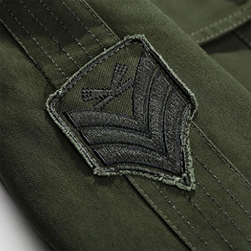 Men's Jacket Cotton Uniform Tooling Jacket Loose Large Size Cotton Jacket Plus Velvet Padded Jacket