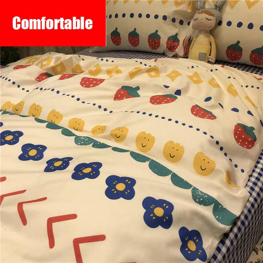 Four-piece Student Dormitory Bed Three-piece Quilt Cover Bedding Textile Bed Linens High Quality Bedding Set Duvet Cover+bed Sheet+pillowcase