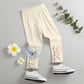 Girls' Leggings Children's Spring and Autumn Thin Bow Korean Cropped Trousers Stretch Pants Baby Outer Wear and Inner Wear