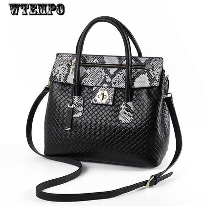 Simple Ladies Bag Casual Messenger Bag Leather Handbag Fashion Temperament Handbag