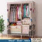 105/65cm Long Household Solid Wood Wardrobe Classic Style Bedroom Storage Cabinet Storage Rack Coat Hanger