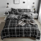 Comfort Cotton 3/4 Pcs Duvet Cover Set Bedspread Fitted Sheet Bedding Set Simple Bedclothes