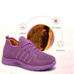 Winter Women's Cotton Padded Shoes Plush Flat Bottom Sports Shoes Large Size Solid Color Warm Non Slip Mother's Shoes