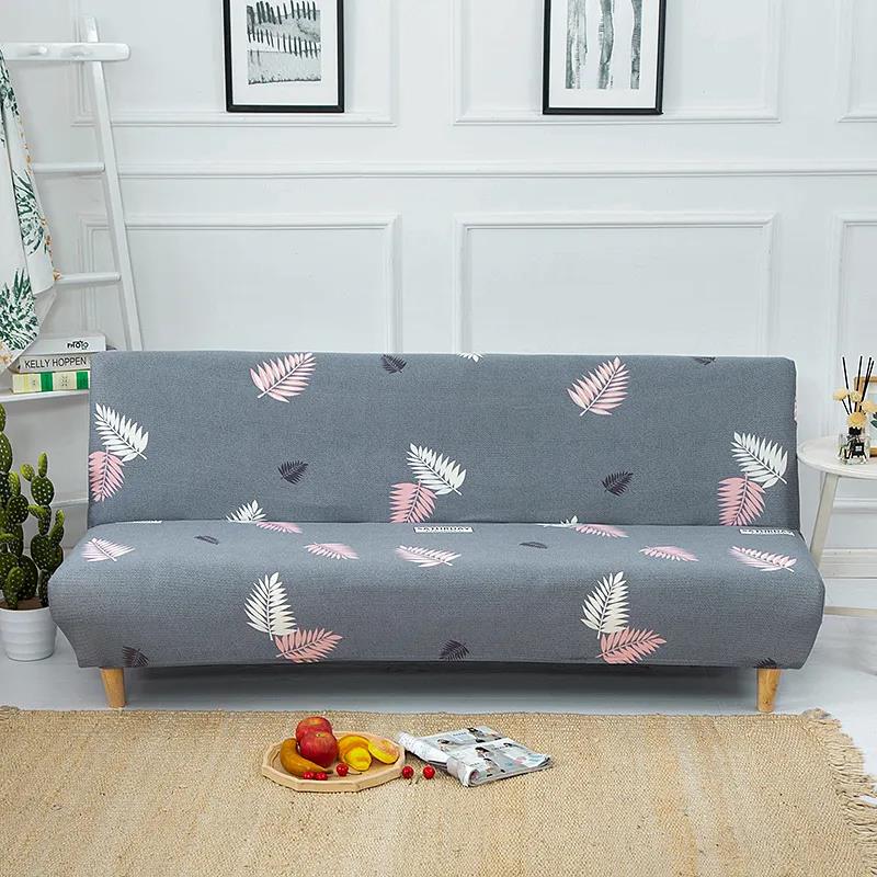 Armrestless Sofa Bed Cover All-Inclusive Simple Folding Universal Fabric Anti-Slip Full Cover Sofa Cover