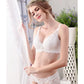 Women's elegant sexy lace floral underwear big breasts show small bra female thin non-sponge brassiere gather anti-sagging comfortable solid bralette