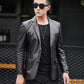 Fashion Urban Men's Jacket Autumn and Winter Fashion Trend Slim Thickening Plus Velvet Warm Sheepskin Jacket