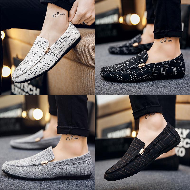 Men Loafers 2020 Spring Summer Men Shoes Casual Shoes Light Canvas Youth Shoes Men Breathable Fashion Flat Footwear