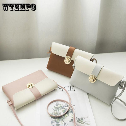 Women's bag fashion Messenger bag shoulder bag hit color small bag purse trend leisure bag