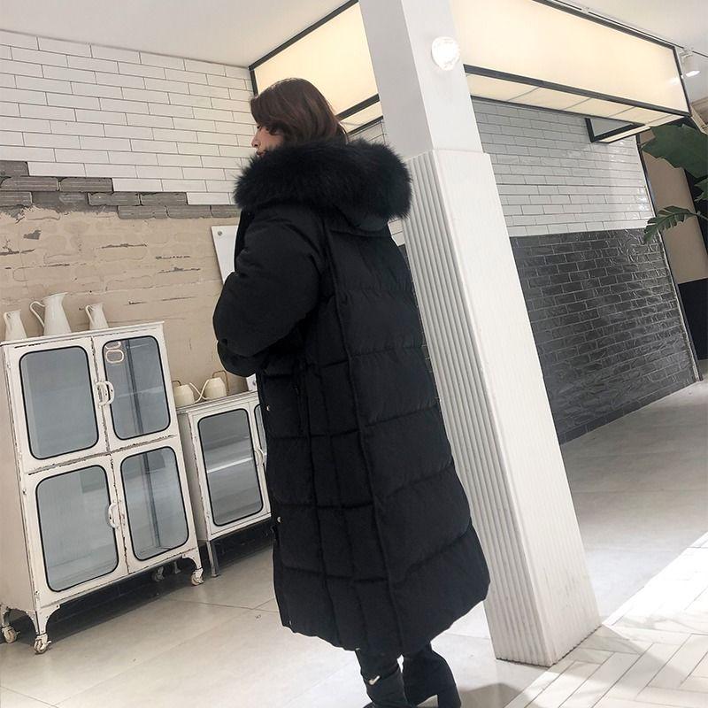 Outerwear Long Sleeve Down Cotton Winter Coat Winter Jacket Women Parka Thicken Long Jacket Coat