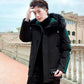 Winter Padded Jacket Plus Cotton Padded Padded Jacket Men's Jacket Padded Jacket Korean Handsome Hooded Youth Padded Warm Padded Jacket