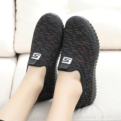 Women's Breathable Sports Running Shoes Spring and Autumn Cloth Shoes Non-Slip Casual Shoes