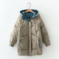 Winter Warm Long Down Parkas Women Harajuku Loose Hooded Winter Jacket Female Chic Thicken Cotton Down Jacket Women 2022