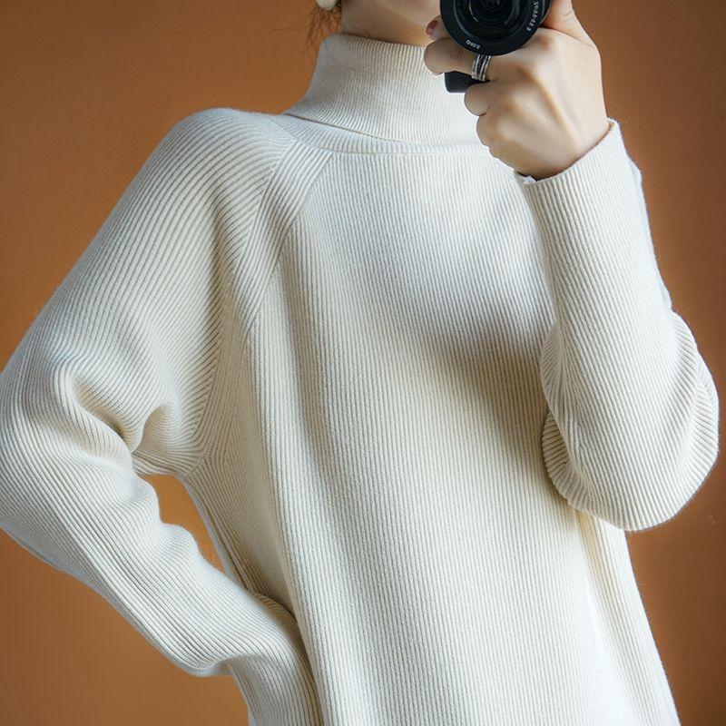 Autumn and Winter Long Thick Sweater Dress Loose Knit Dress Fashion Casual Women Sweater Dress
