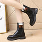 Women's British Style Martin Boots Thick-soled Student Boots Women's Thick Heel Flat Motorcycle Boots