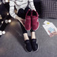 Non-slip Cotton Shoes Women's Winter Fleece Warm Cloth Shoes Thickened  High-top Cotton Boots
